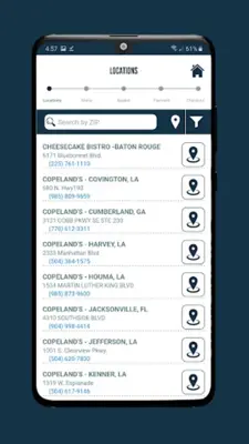 Copeland's android App screenshot 2